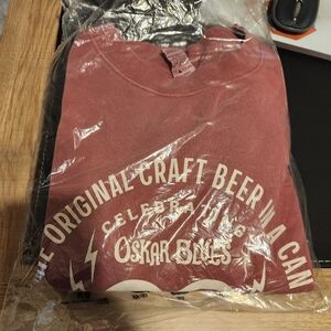 OSKAR BLUES FADED RED COMFY BEER SWEATSHIRT